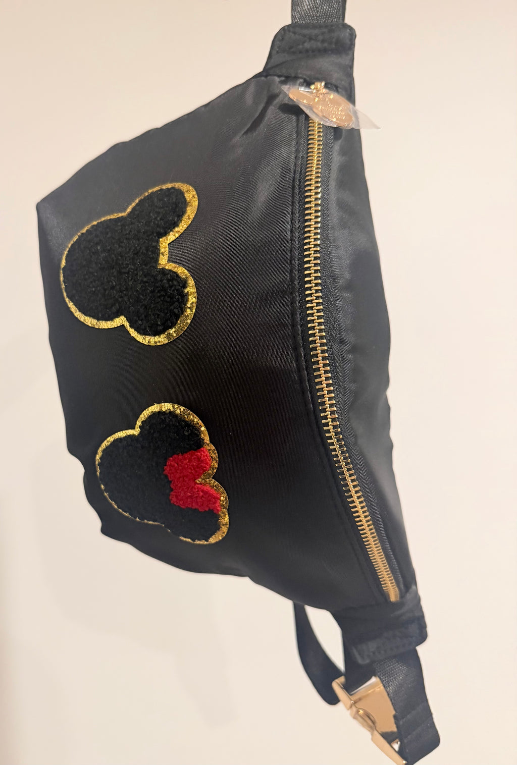 Patch cross body bag