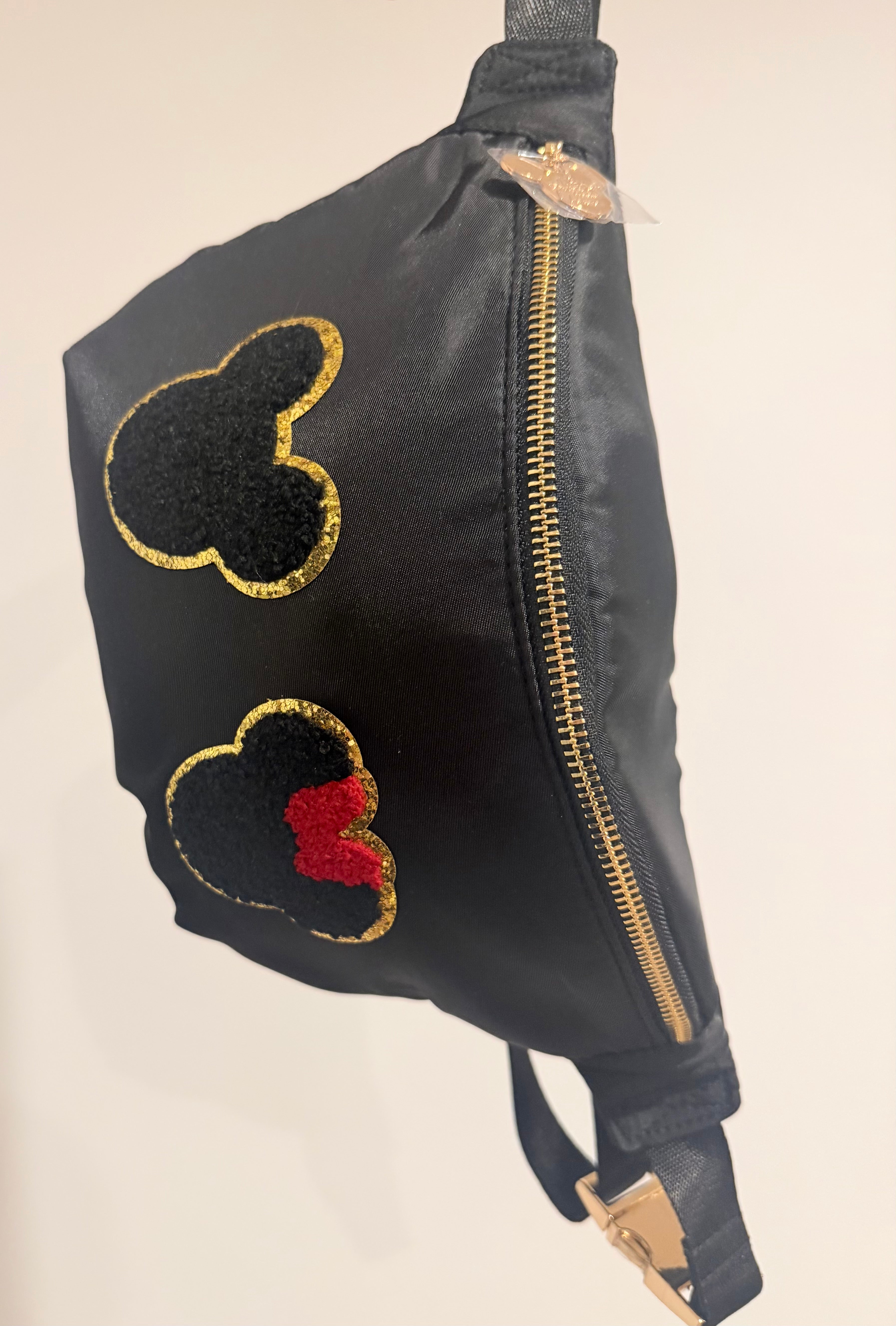 Patch cross body bag