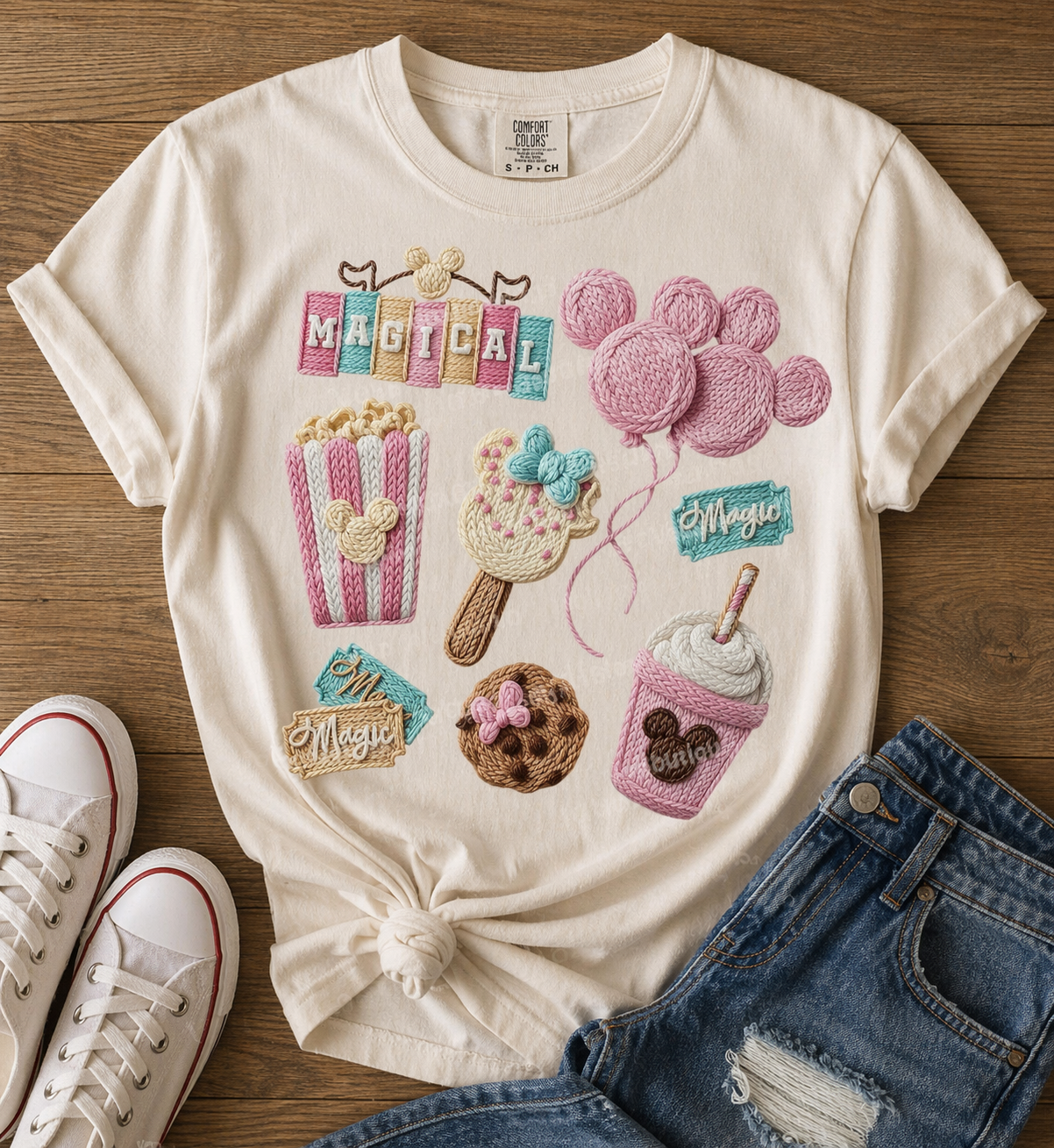 Magical day crochet t shirt
