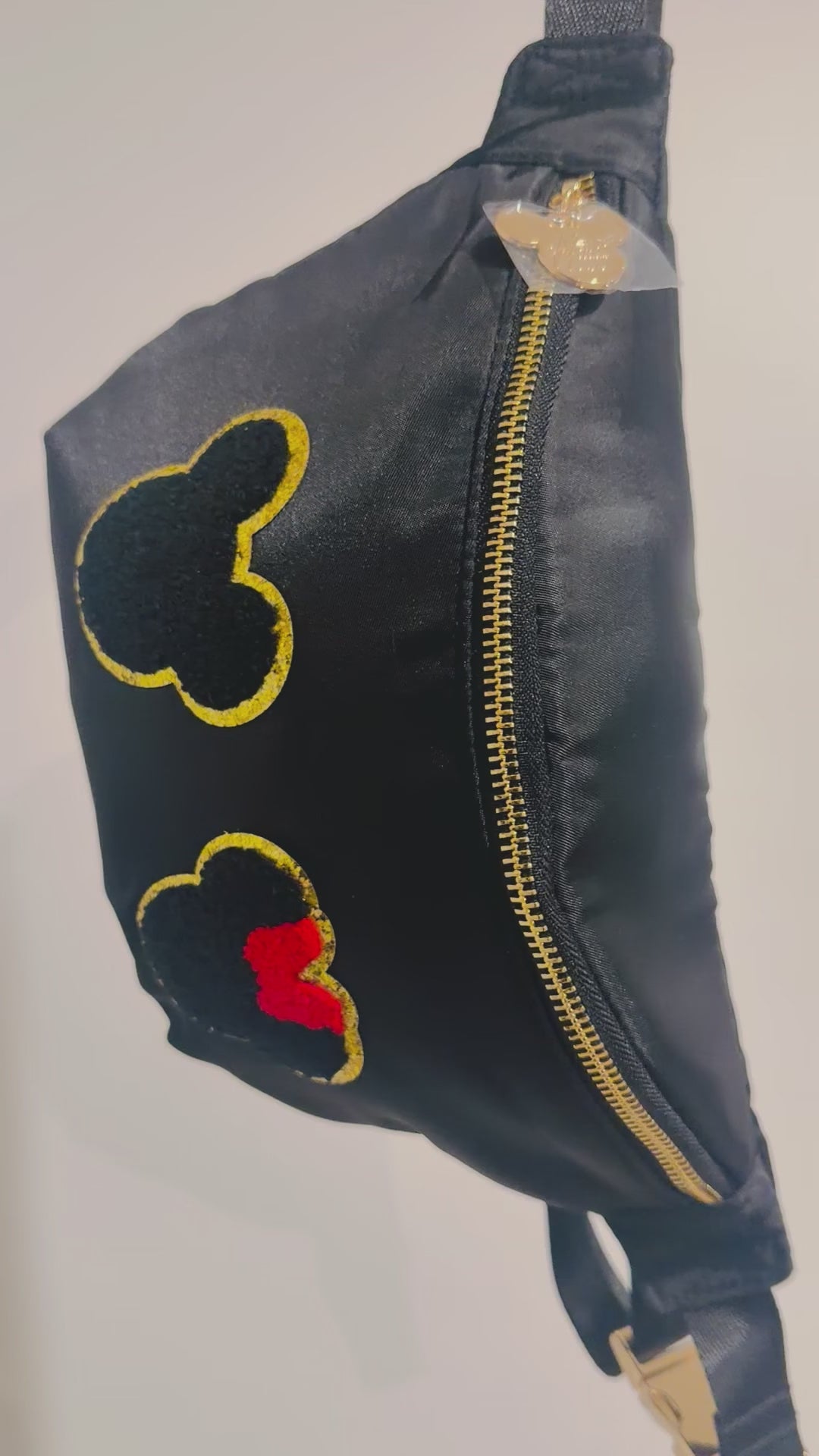 Patch cross body bag